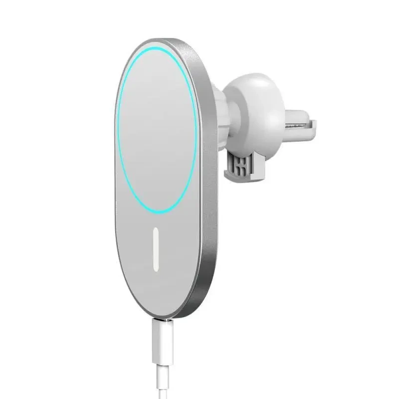 X-19 Magnetic Car Wireless Phone Charger with USB Port
