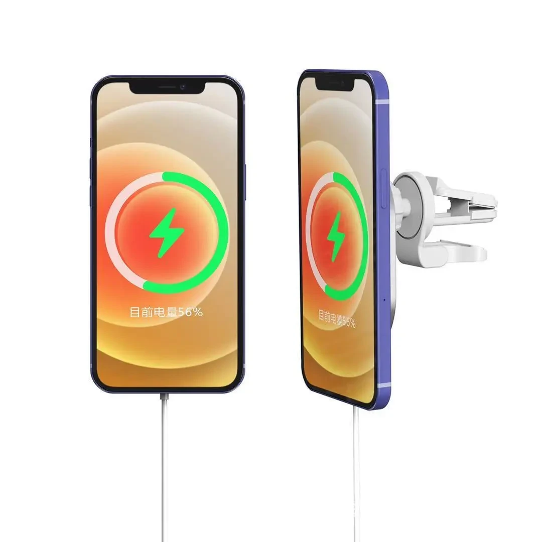 X-19 Magnetic Car Wireless Phone Charger with USB Port