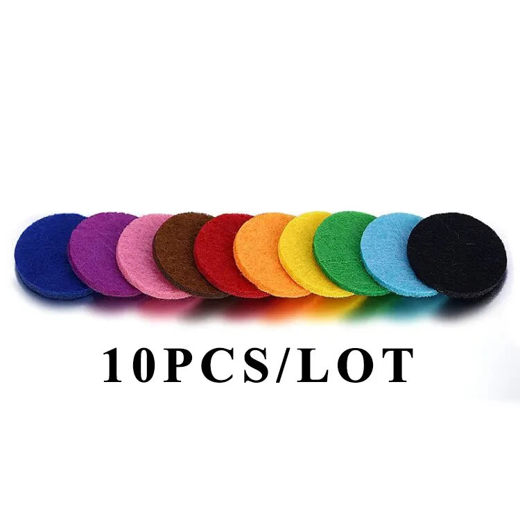 Colored Car Vent Clip Aroma Diffuser Pads – 10-Pack Refill Set