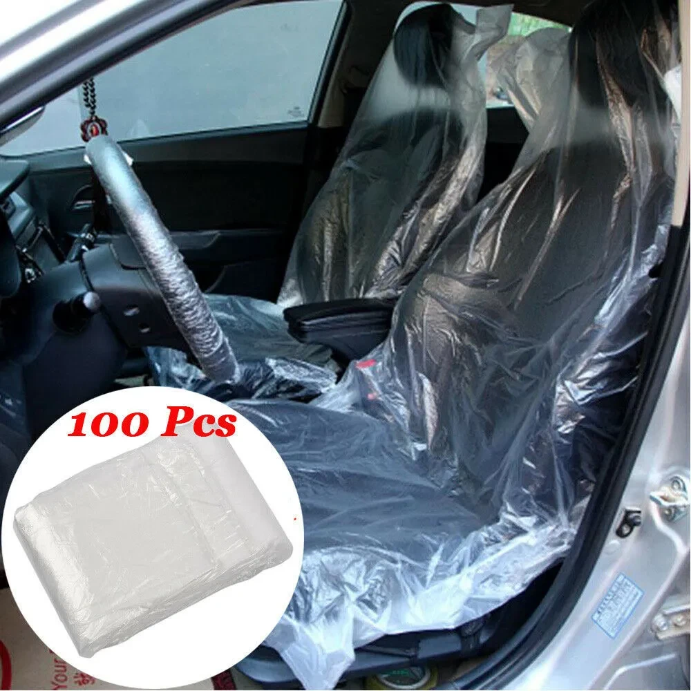HDPE Disposable Car Seat Covers – Dustproof & Protective 100pcs