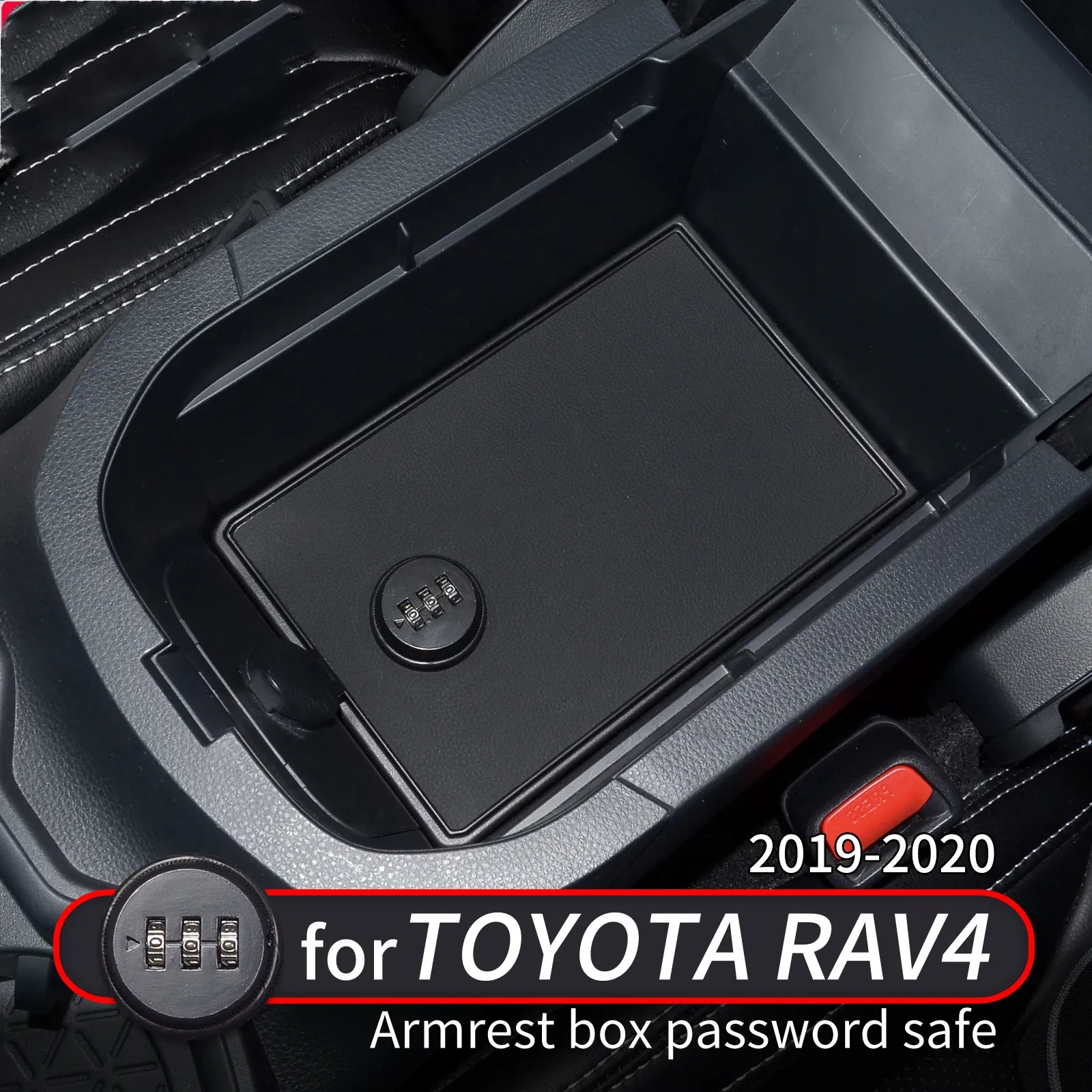 Car Armrest Password Safe Box for RAV4 – Hidden Secure Storage