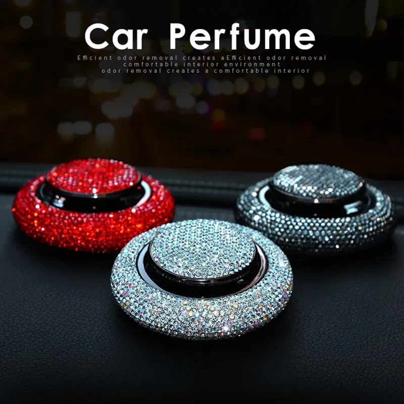 Luxury Flying Saucer Car Perfume – Crystal Alloy Aromatherapy