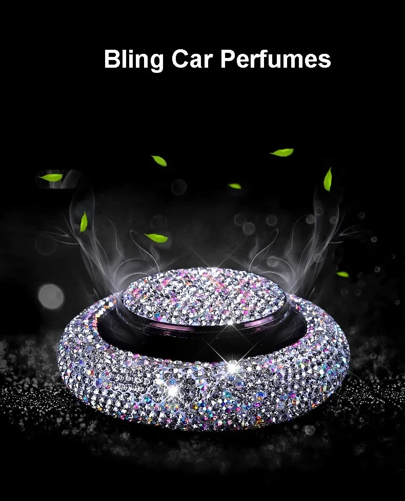 Luxury Flying Saucer Car Perfume – Crystal Alloy Aromatherapy