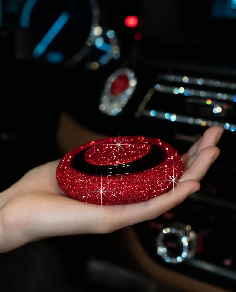 Luxury Flying Saucer Car Perfume – Crystal Alloy Aromatherapy