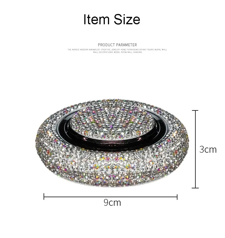 Luxury Flying Saucer Car Perfume – Crystal Alloy Aromatherapy