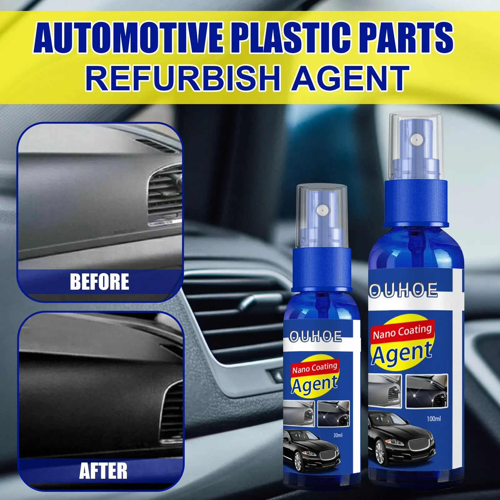 OUHOE Plastic Restorer Spray