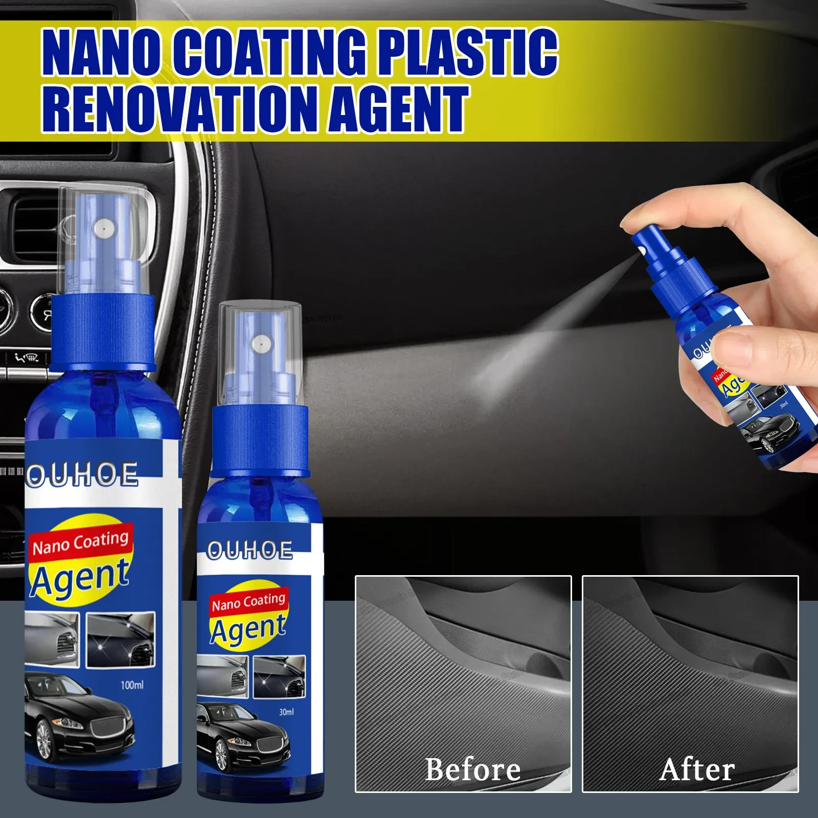 OUHOE Plastic Restorer Spray