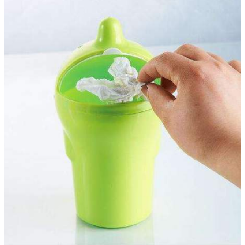 CleanMate Mini Car Trash Bin 0.8L – Silent, Compact Waste Organizer