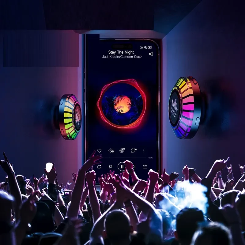 Auralux Voice Reactive Polar Light – Bluetooth 360° Stereo Mood Lamp