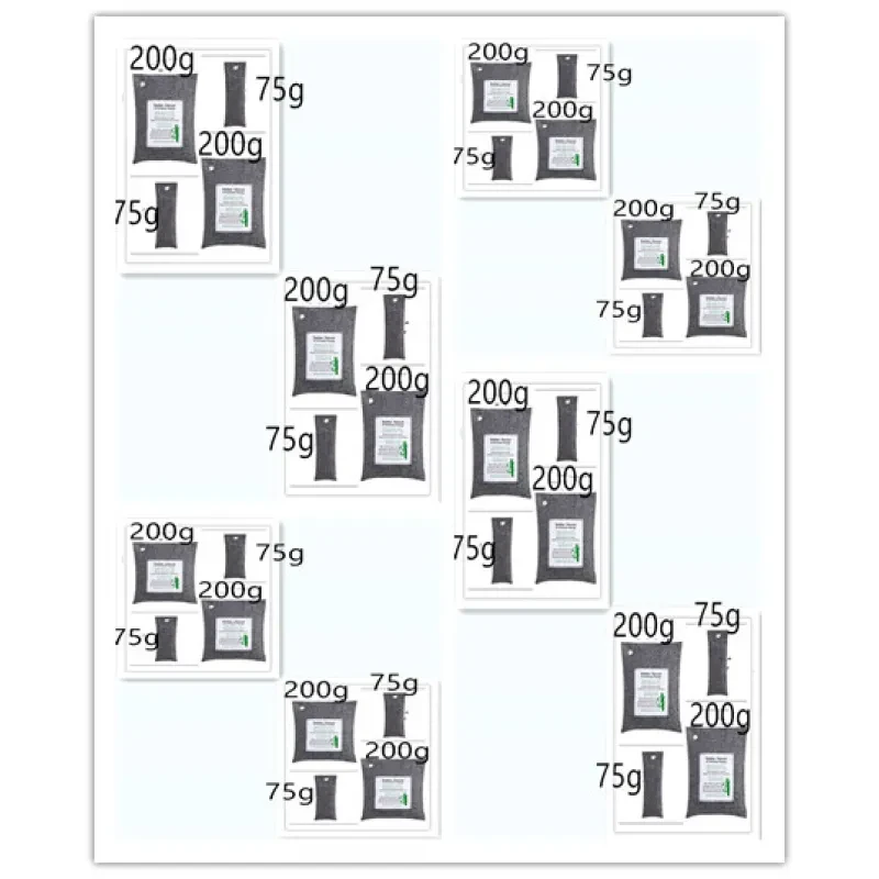 Natural Bamboo Charcoal Air Purifying Bags for Odor & Moisture Control