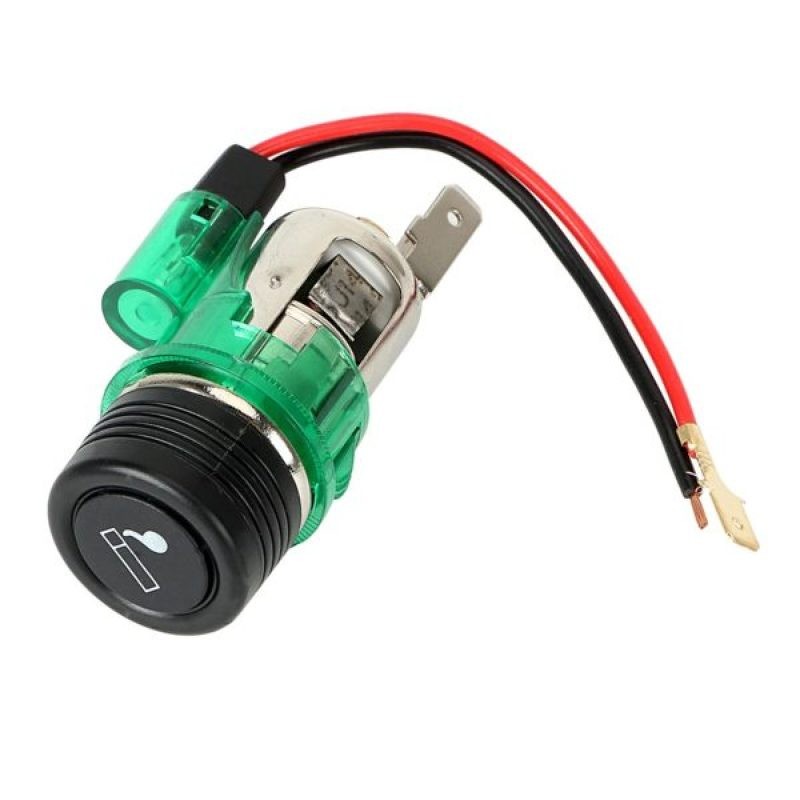 Car Power Socket Plug with Indicator Lamp Universal 12V Adapter
