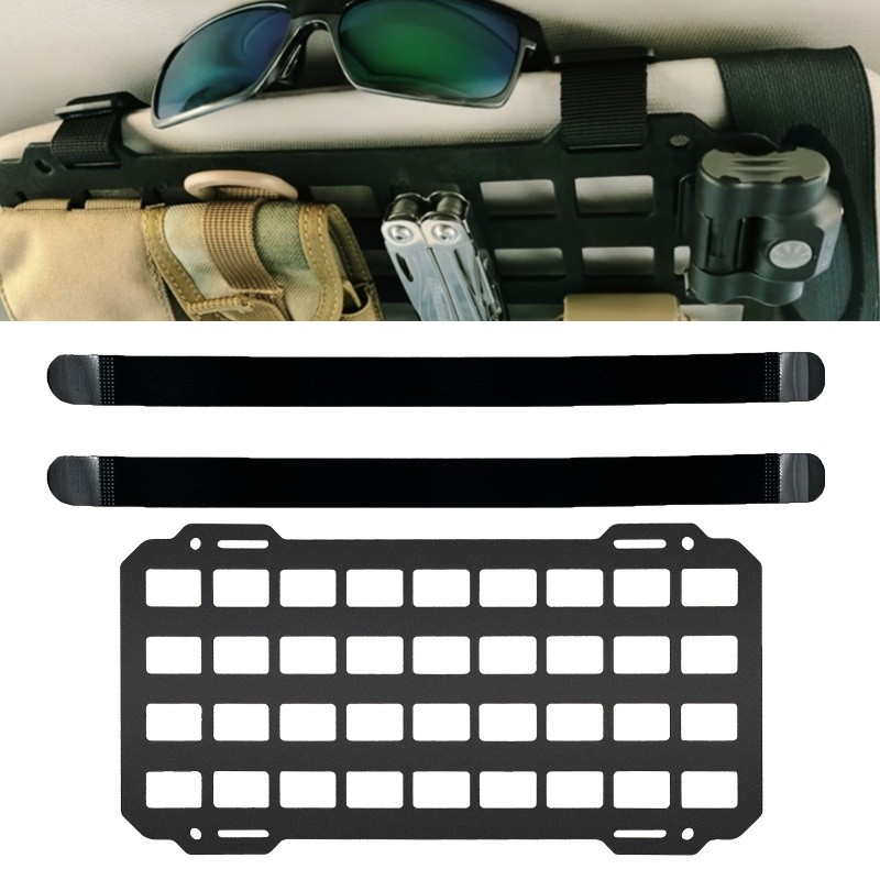 Car Visor Organiser Rigid MOLLE Plate for Tactical Gear Storage