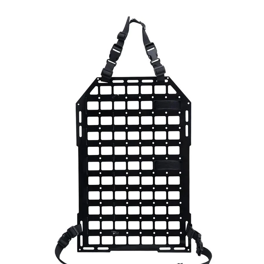 Tactical MOLLE Seat Back Organizer Plate for Off-Road Vehicles