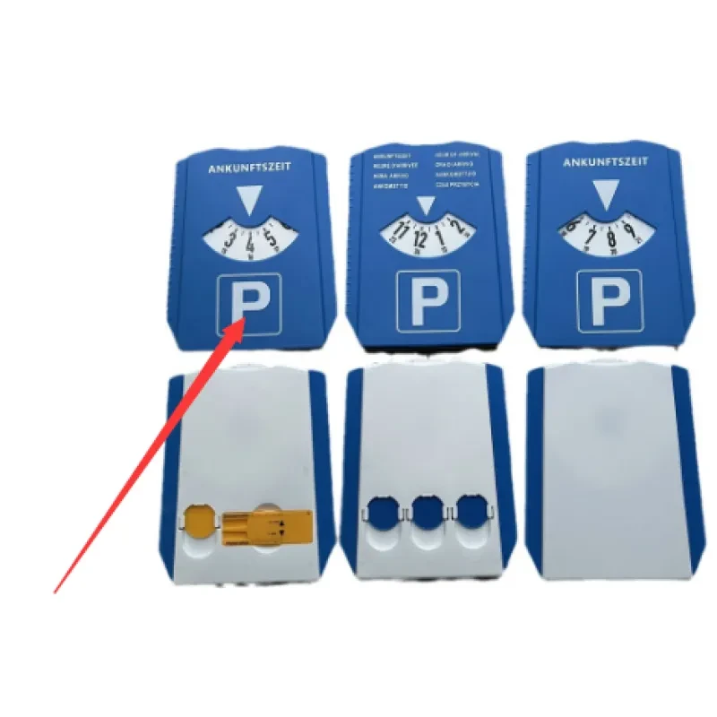 3-in-1 Car Parking Timer Ice Scraper Plastic Parking Sign PP