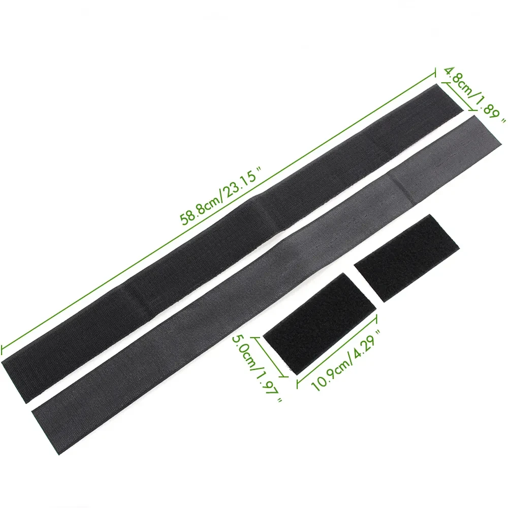 Durable Nylon Car Strap Fire Extinguisher Fixing Belt Black 4PCS Set