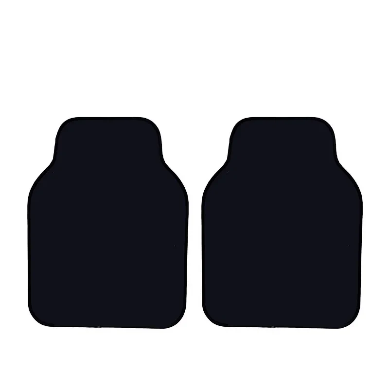 Simple Stylish Polyester Car Mat Easy to Clean Black Blue