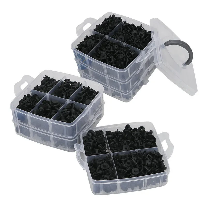 620PCS Car Bumper Rivet & Mudguard Fastener Clip Assortment Box
