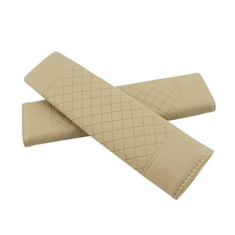 Cute Leather Cartoon Car Seat Belt Shoulder Pad for Kids