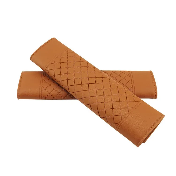 Cute Leather Cartoon Car Seat Belt Shoulder Pad for Kids