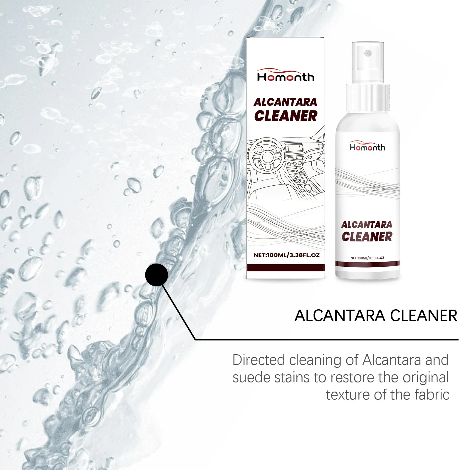 Homonth Vehicle Interior Refresher – Leather & Surface Protection Spray