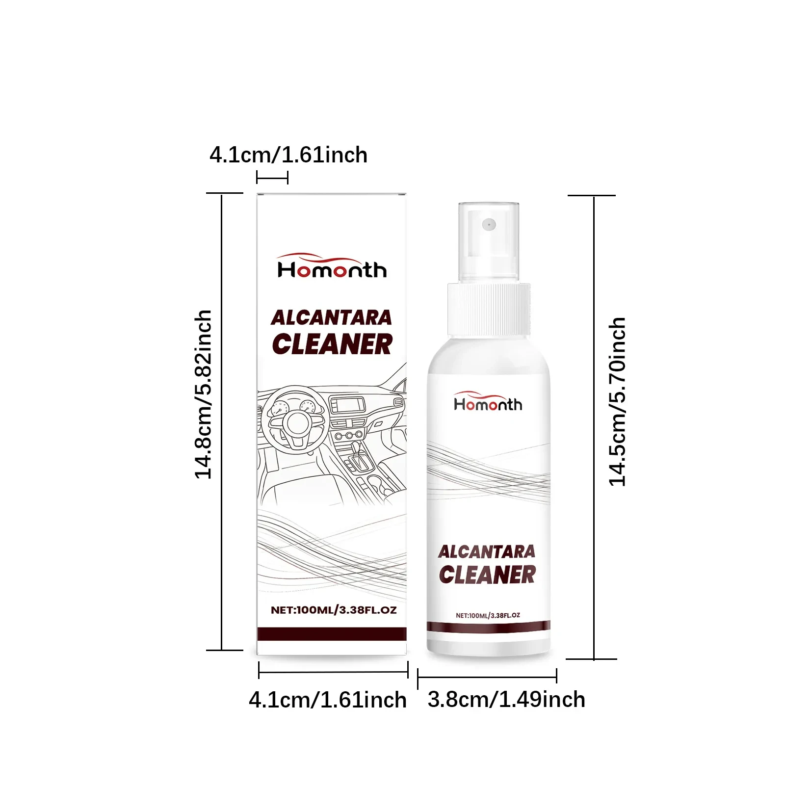 Homonth Vehicle Interior Refresher – Leather & Surface Protection Spray