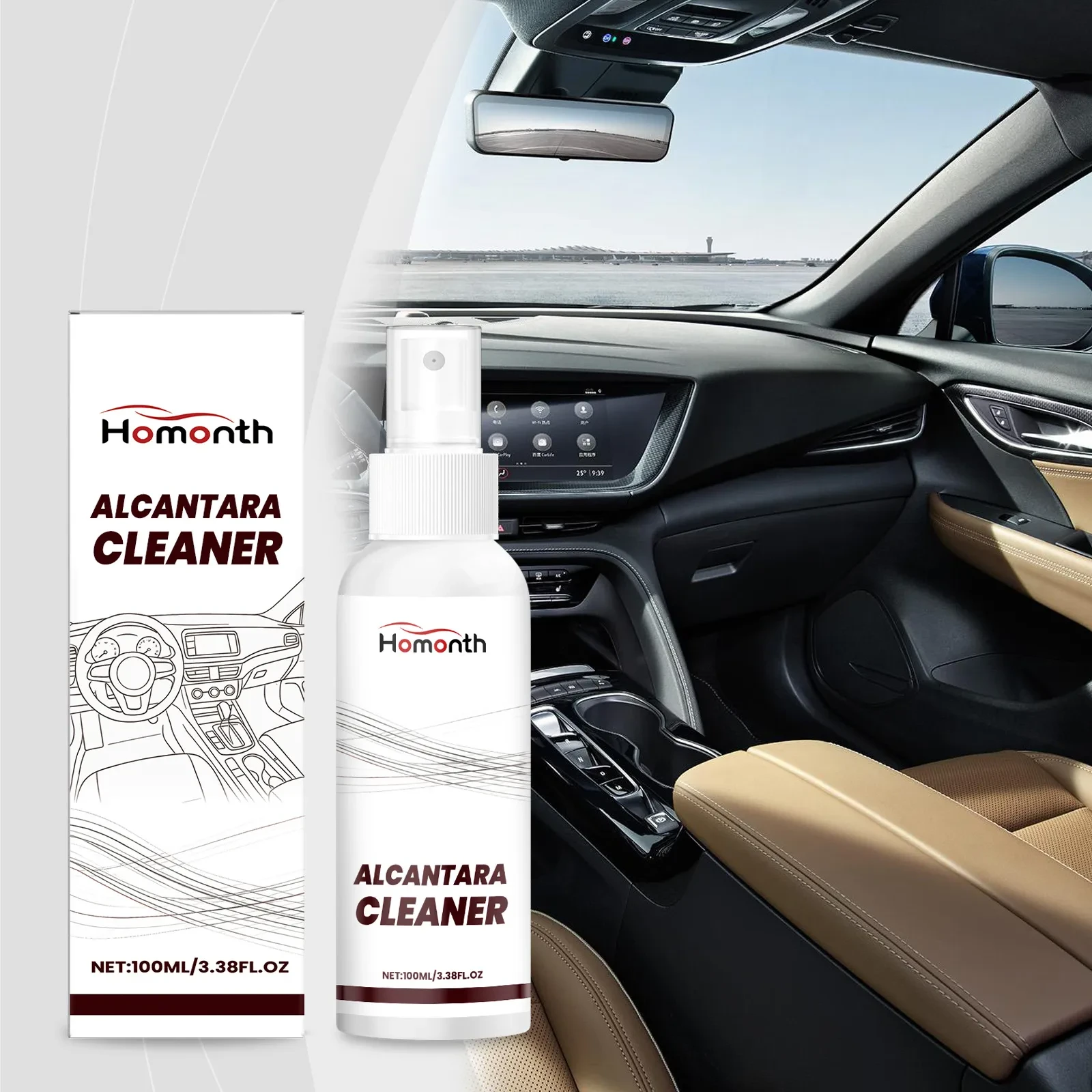 Homonth Vehicle Interior Refresher – Leather & Surface Protection Spray