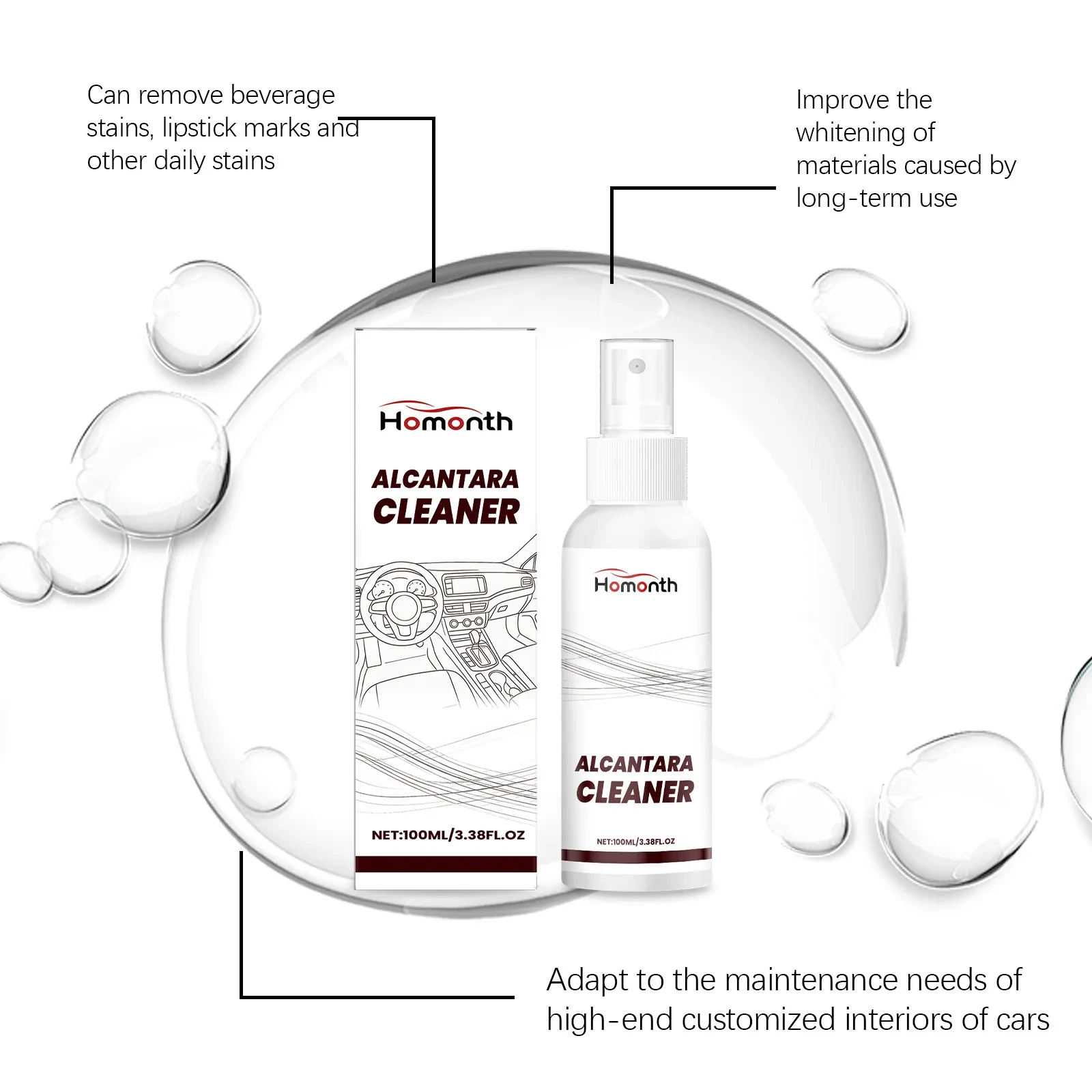 Homonth Vehicle Interior Refresher – Leather & Surface Protection Spray