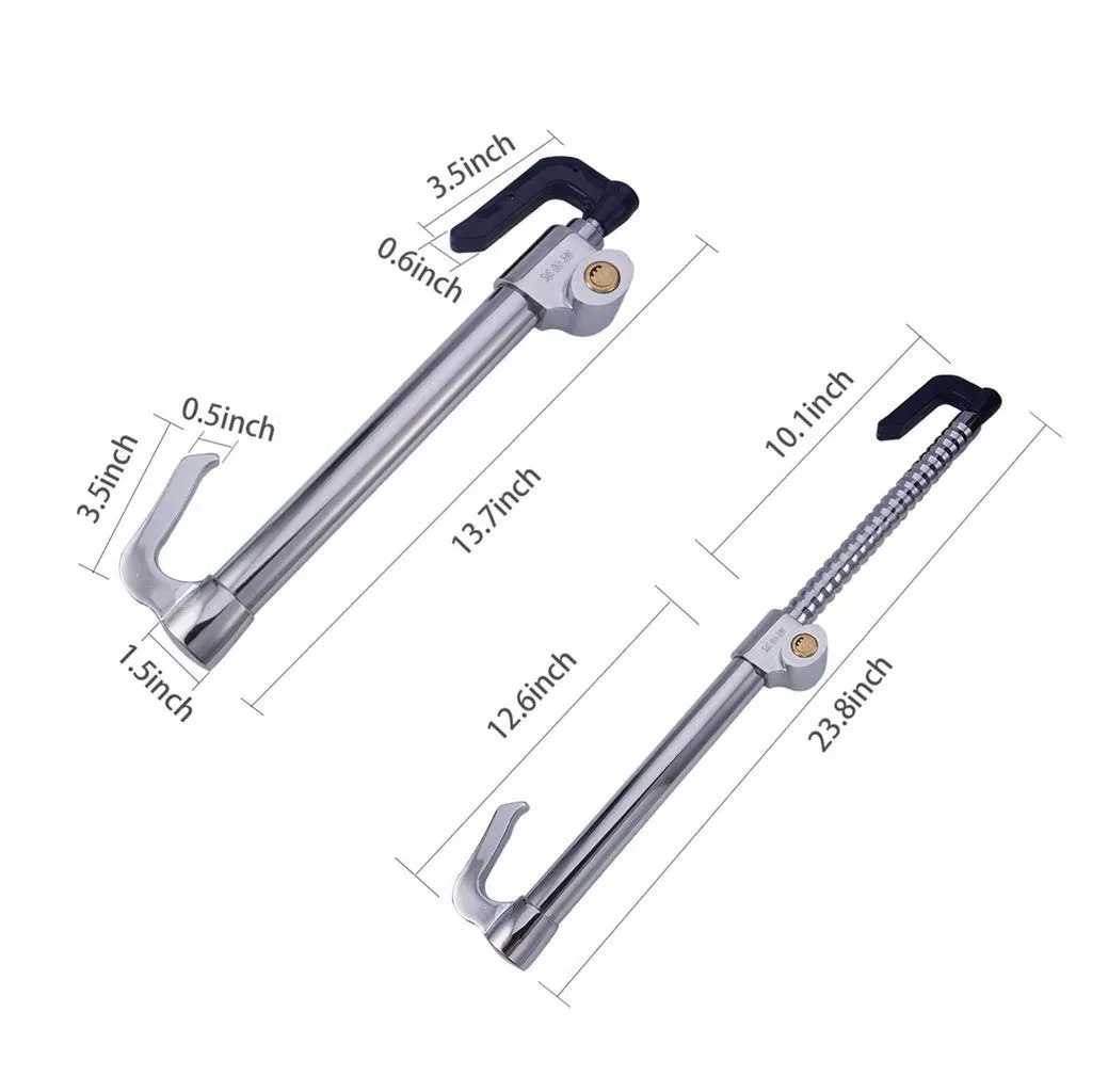 Heavy-Duty Telescopic Car Steering & Clutch Anti-Theft Lock