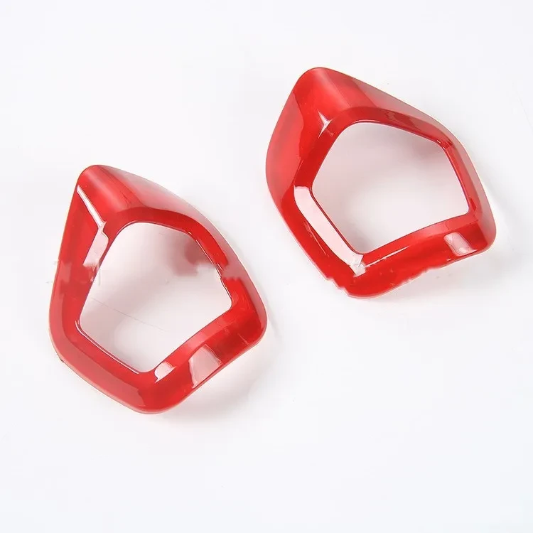 Red ABS Seat Backrest Adjustment Handle Cover – Headrest Accent