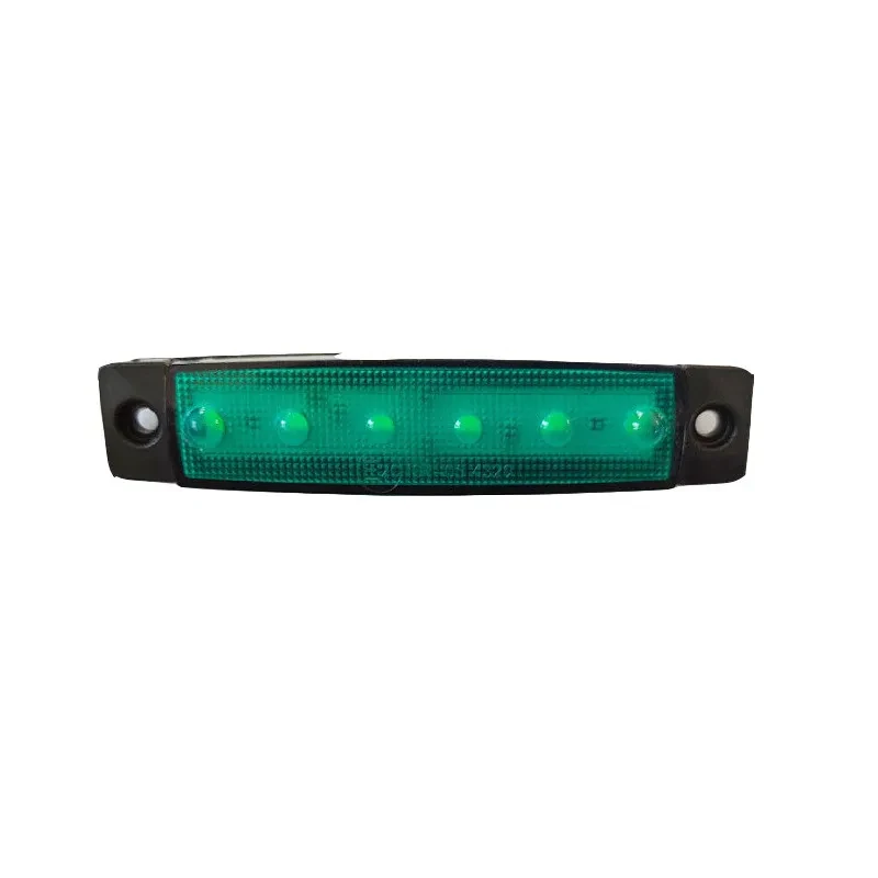 6-LED Truck Side Marker Lights – Red & Green Strip Set