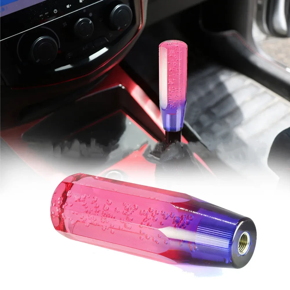 Premium Dual-Color Transparent Acrylic Shift Knob for Cars