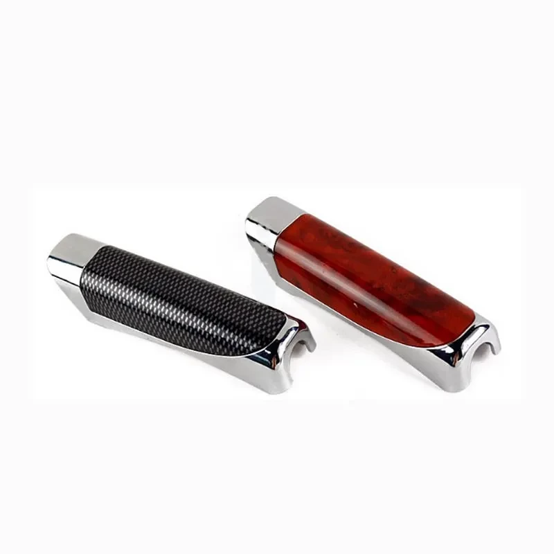 Carbon-Style Handbrake Cover β PU Decorative Car Interior Accent