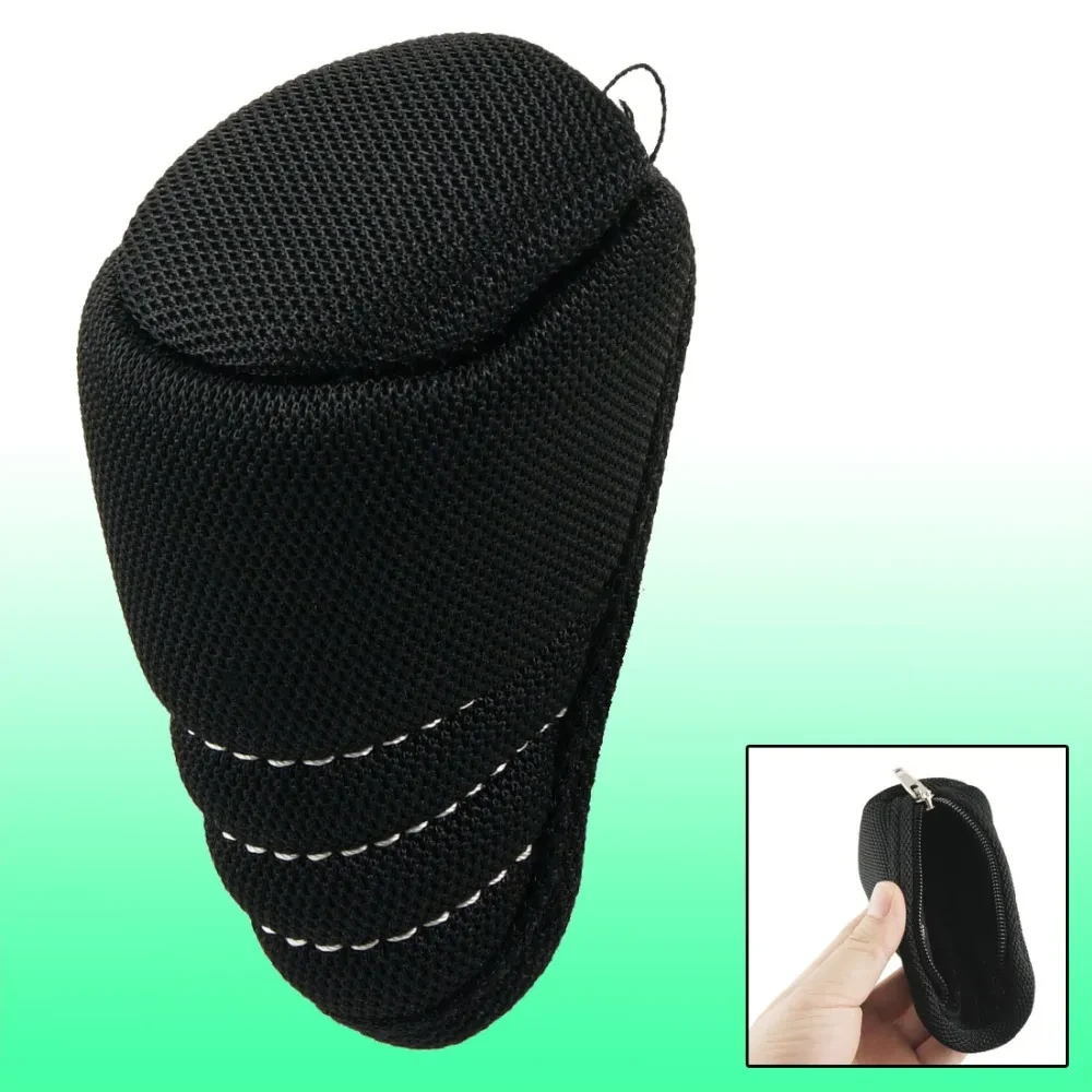 Ribbed Fabric Car Shift Knob Cover – Soft Zippered Protection