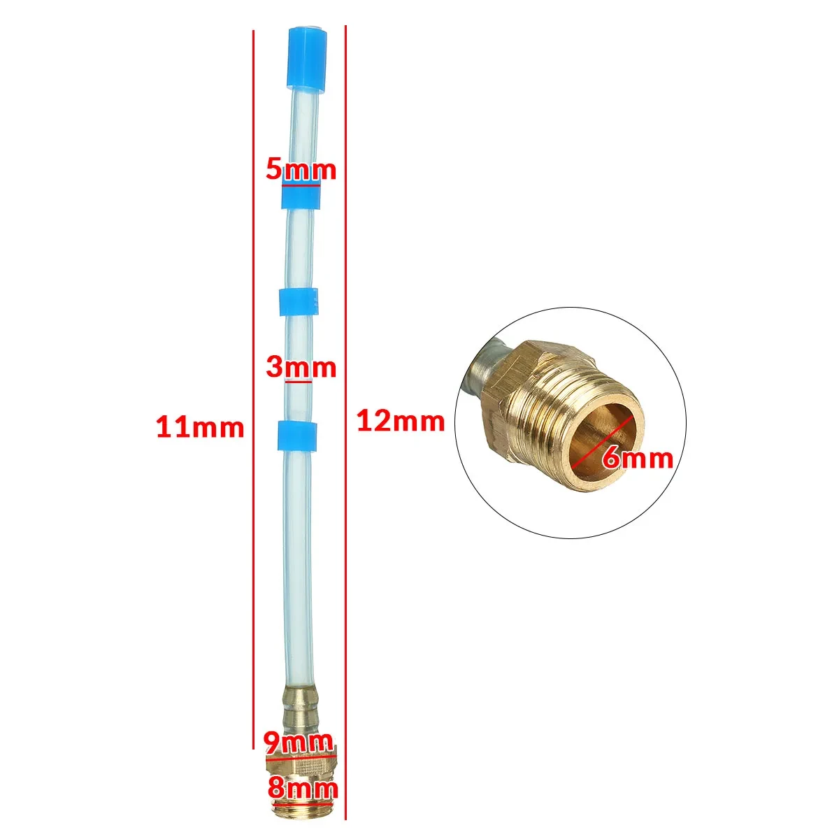 Rotating TPU & Copper Cleaning Gun Hose – Durable Jet Accessory