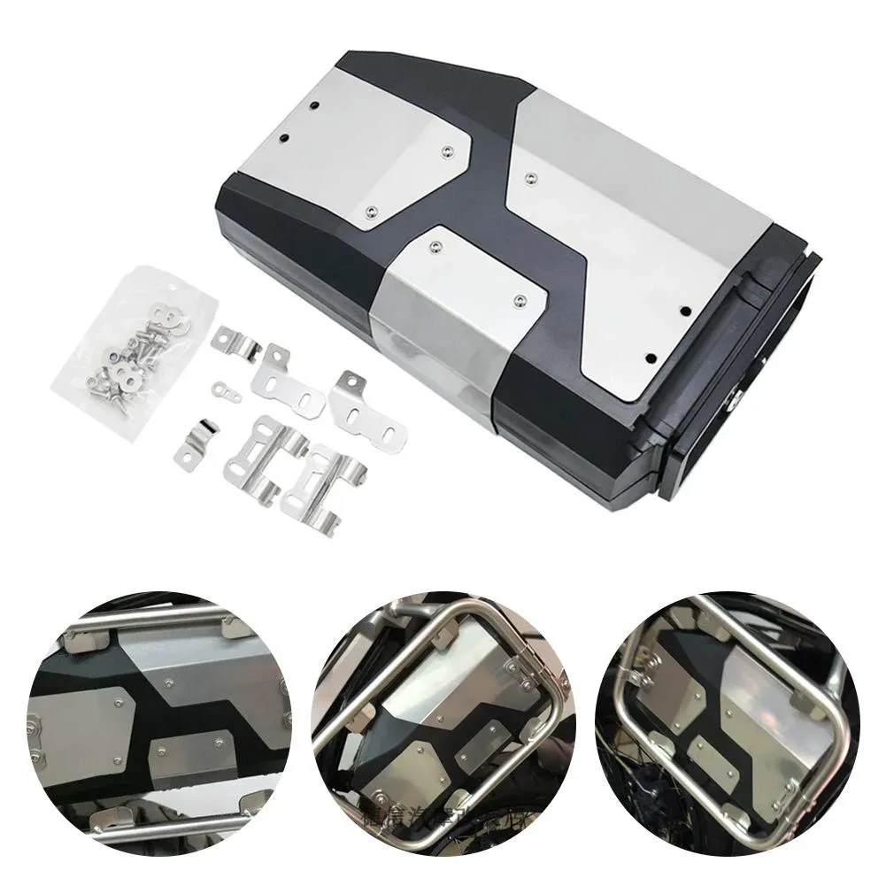 Stainless Steel Motorcycle Trunk – 4.2L Non-Destructive Mount