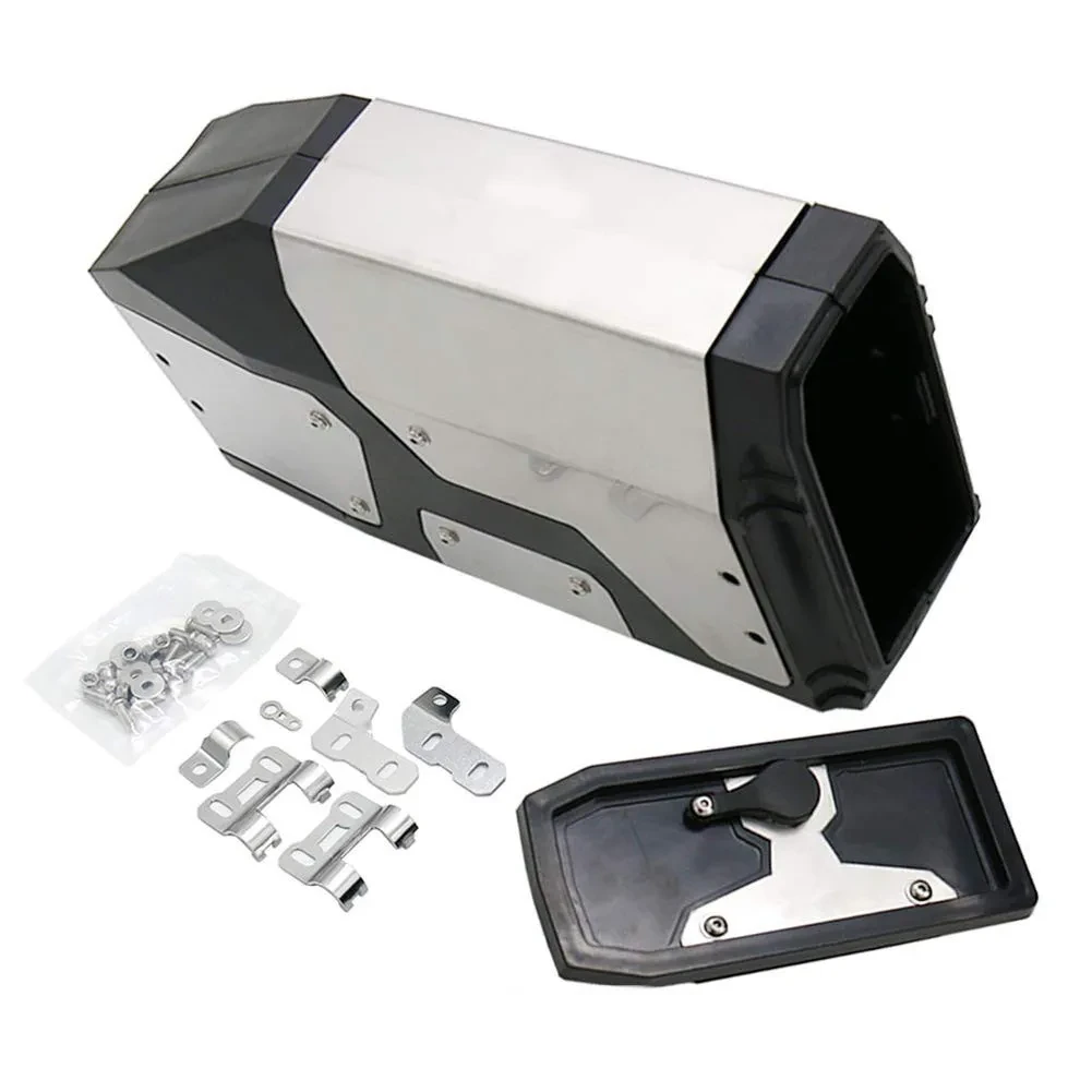Stainless Steel Motorcycle Trunk – 4.2L Non-Destructive Mount
