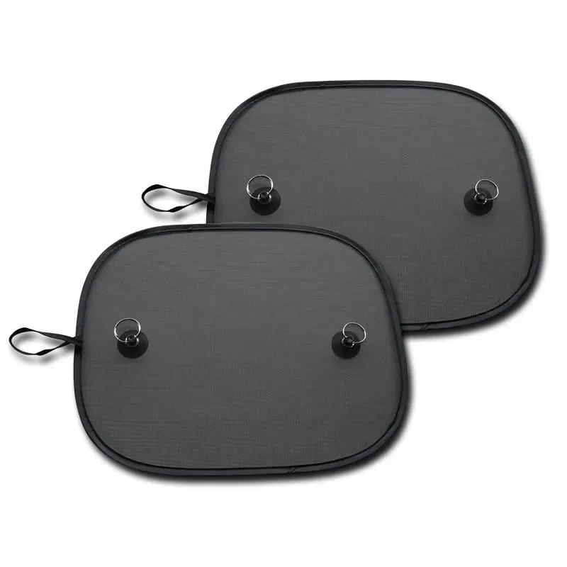 UV Blocking Car Window Cover – Black Breathable Mesh Pair