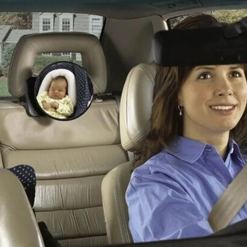 Infant Car Seat Mirror – Adjustable Rearview Baby Safety Glass