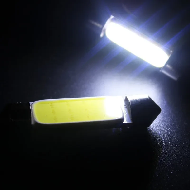 COB LED Double Tip Car Reading Light 41mm 42mm White 12V