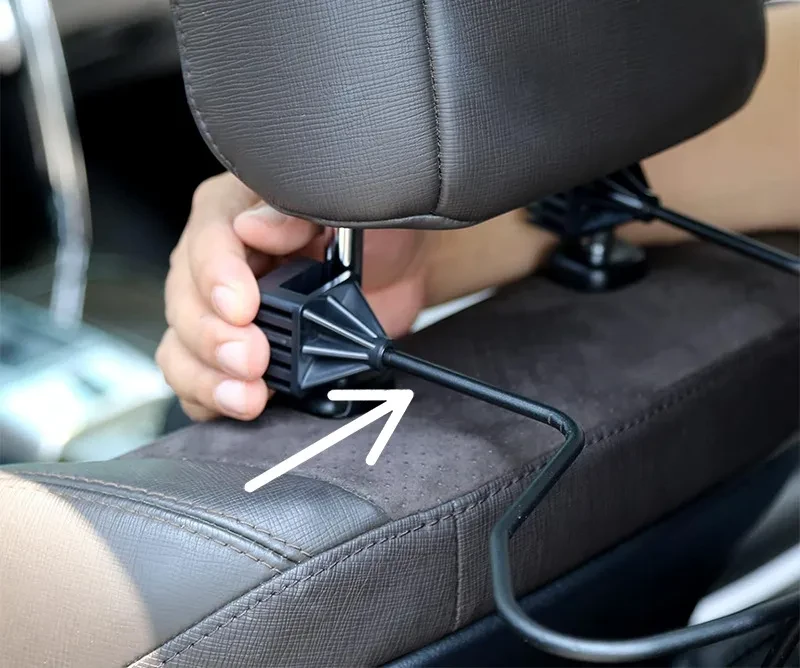 Snap-On Car Hat Display Stand Metal Bracket Organizer Black