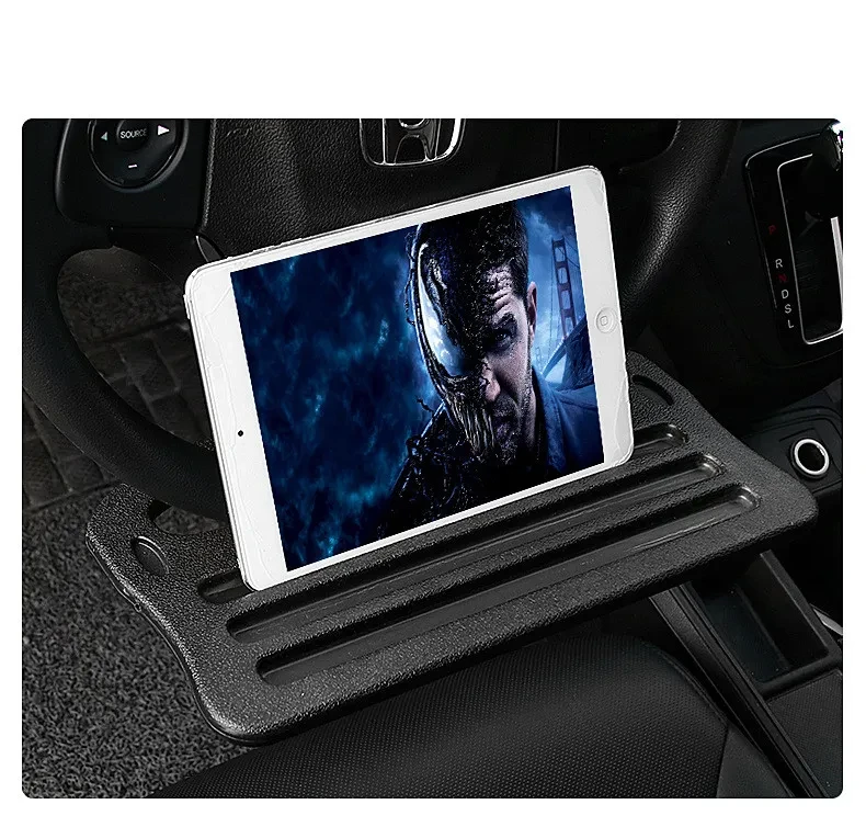 TravelMate Car Laptop & Dining Tray – Adjustable Steering Wheel Desk