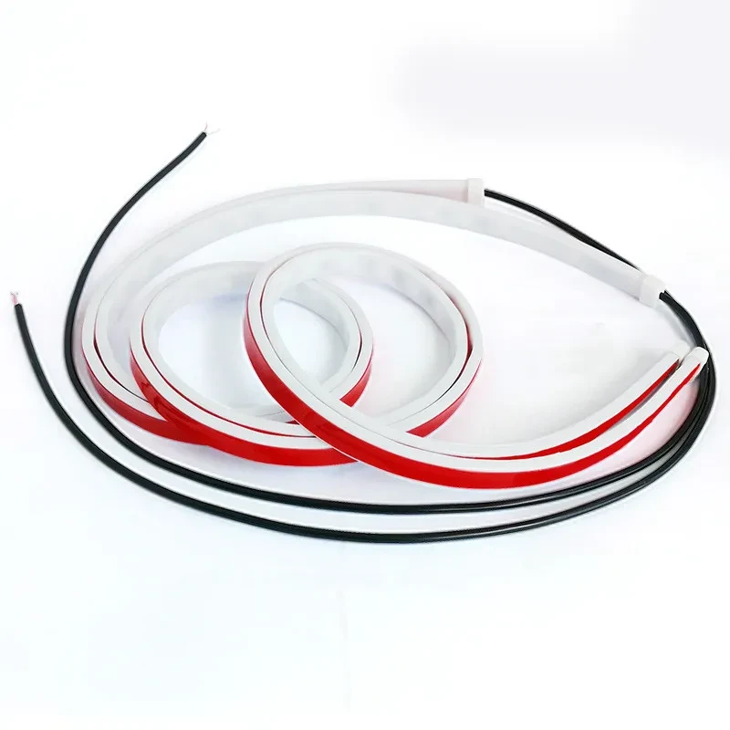 GM Car Door Two-Color LED Scanning Light Red & White Silicone