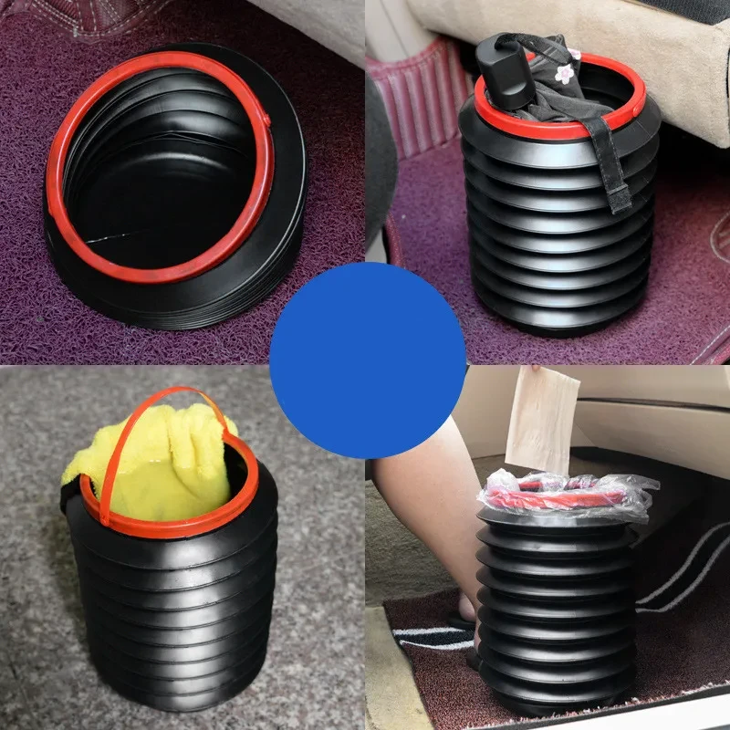 4L Collapsible Telescopic Car Wash Water Bucket Plastic