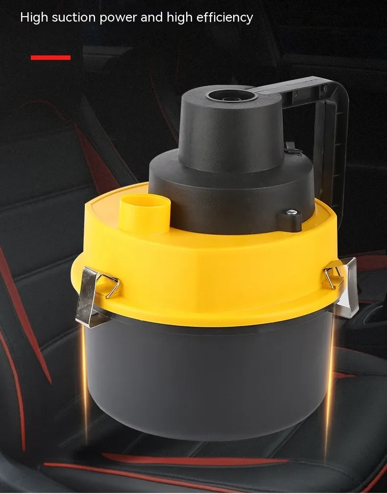 12V Wet & Dry High-Power Car Cleaning Tool with Multiple Nozzles