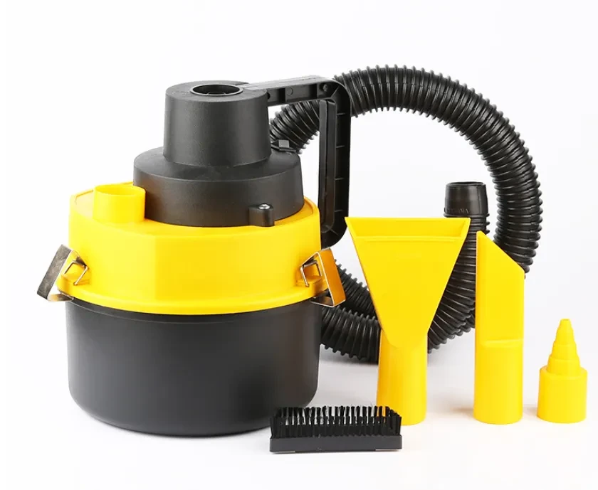 12V Wet & Dry High-Power Car Cleaning Tool with Multiple Nozzles