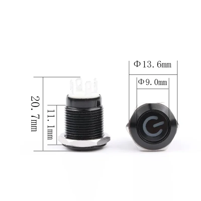 Durable Metal Push Switch with Indicator Light for Waterproof Control