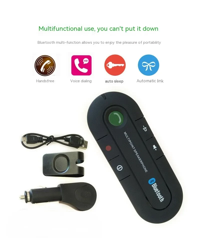 Wireless Car Visor Audio Unit for Handsfree Calls & Music