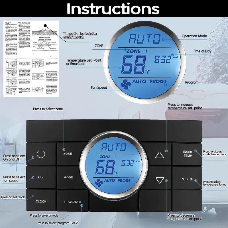 RV Thermostat Air Conditioning Controller – Precision Climate Control