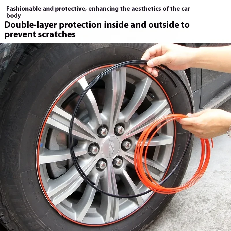 Dynamic PVC Wheel Hub Decor Ring for Universal Car Protection