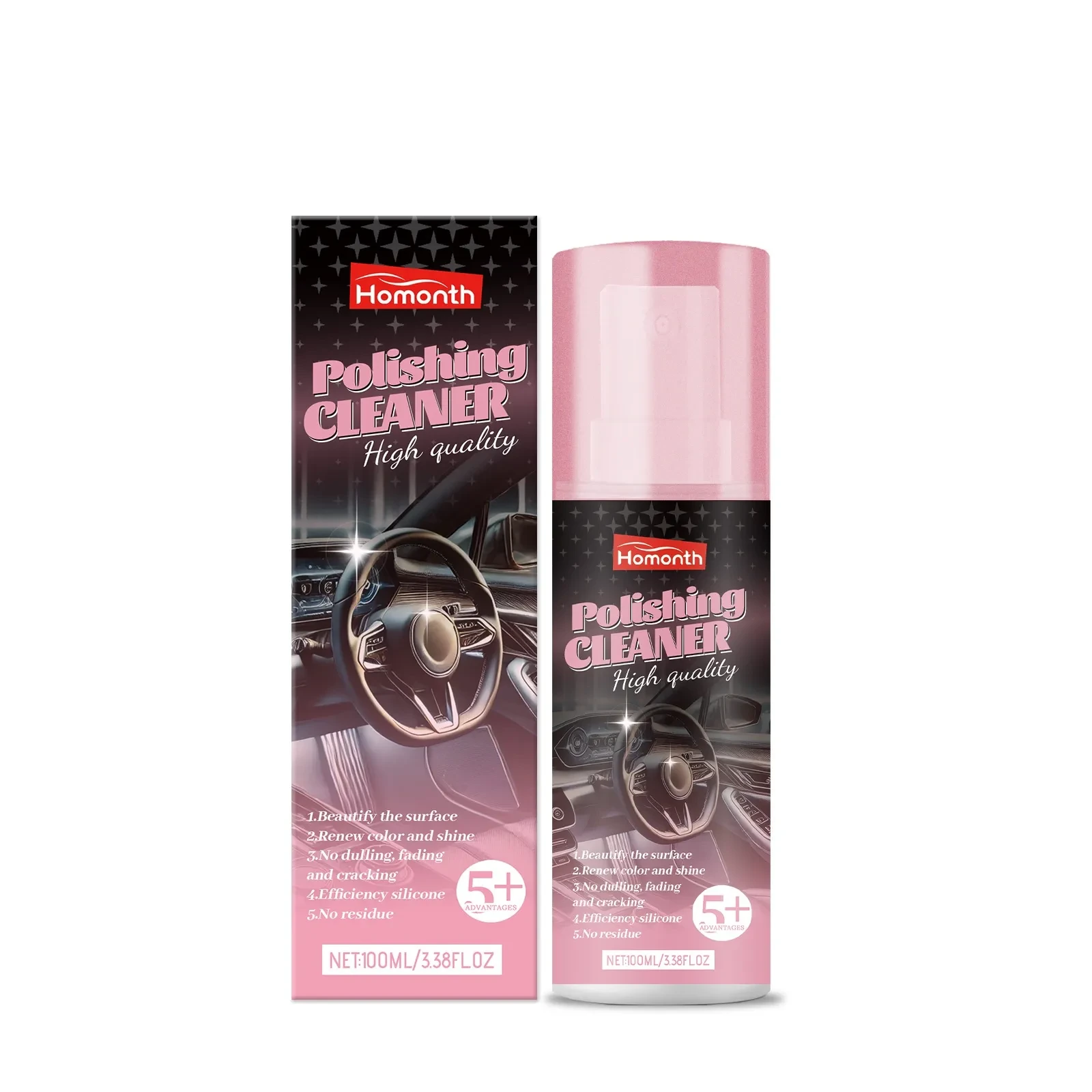 Homonth Car Polishing Cleaner for Shine Restoration & Surface Care